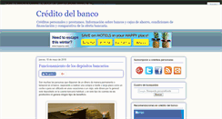 Desktop Screenshot of creditodelbanco.com