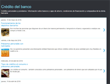 Tablet Screenshot of creditodelbanco.com